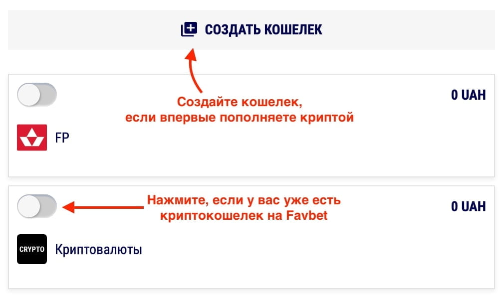 Стровення криптовалютного кошельку у букмекерскій компанії