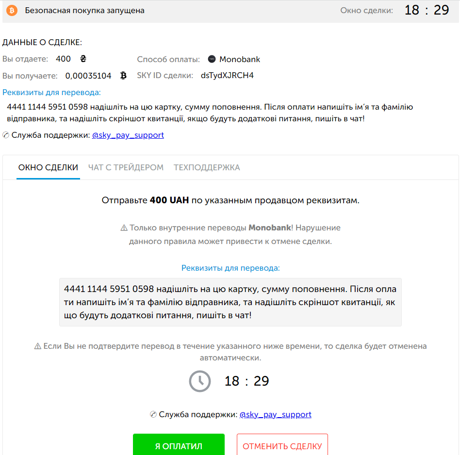 переказ грошей