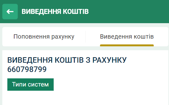 Як вивести кошти з рахунку Betwinner