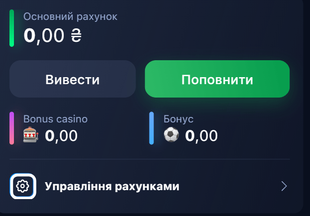 Вітальний бонус 1Win на перший депозит до 28 300 гривень 3 Бонуси для спорту та казино 1Він